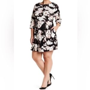 Vince Camuto floral a line dress